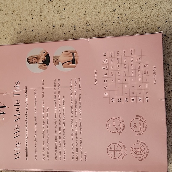 Super Mom nursing and pumping bra new in box - Picture 2 of 2